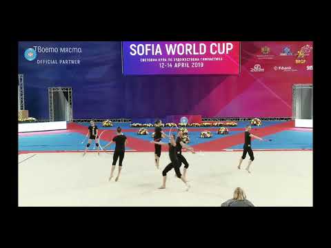 BELARUS 2+3 clubs and hoops (2) training World cup Sofia 2019