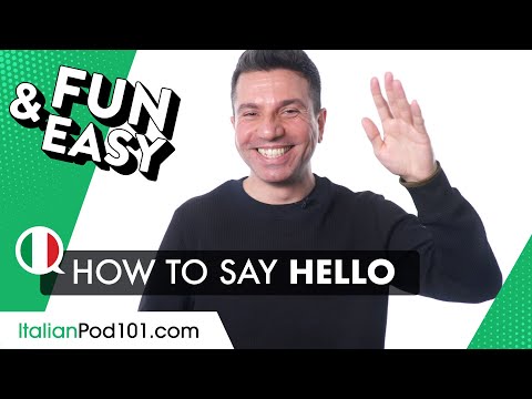 How to Say Hello in Italian