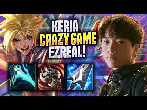 KERIA CRAZY GAME WITH EZREAL! - T1 Keria Plays Ezreal ADC vs Caitlyn! | Preseason 2023