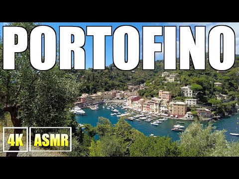 4K Beautiful Portofino Italy Relax Daytime Walking City Sounds ASMR 2022
