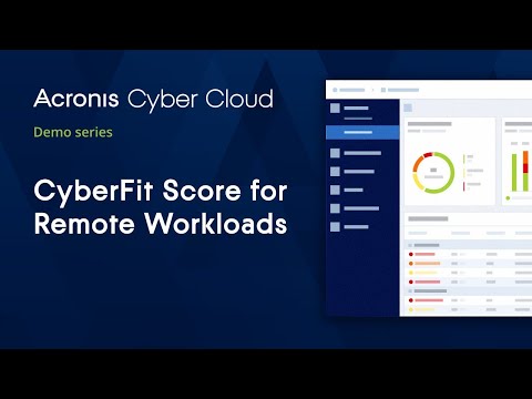 CyberFit Score for Remote Workloads | Acronis Cyber Protect Cloud | Acronis Cyber Cloud Demo Series