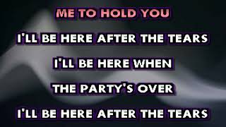 Tom Jones - After The Tears (karaoke)