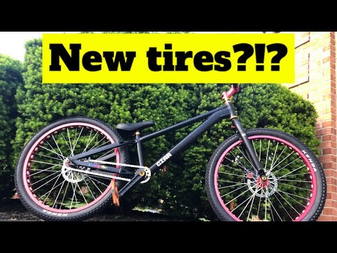 Installing Kenda K-Rad tires on my trials bike!