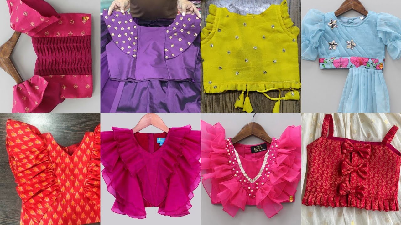 BabyGirl Blouse Design🎀BabyGirl Blouse Collection/BabyGirl Saree Blouse/BabyGirl/Kids CropTop Design