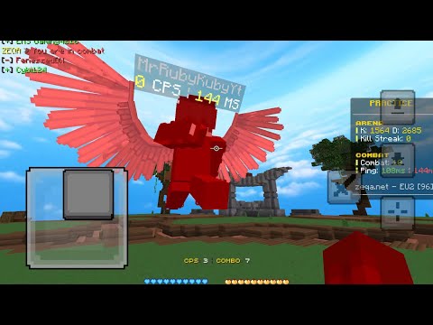 Combo on iPad new touch zeqa server Minecraft bedrock