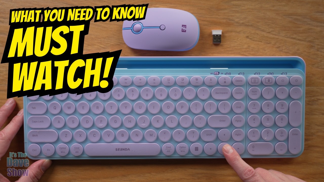 Cute purple colored wireless Bluetooth keyboard and mouse set