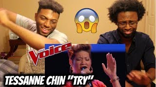 The Voice - Tessanne Chin sings &quot;Try&quot; - Blind Audition (REACTION)