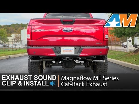 2015-2017 F-150 Magnaflow MF Series Cat-Back Exhaust - Split Side Exit (5.0L) Sound Clip & Install