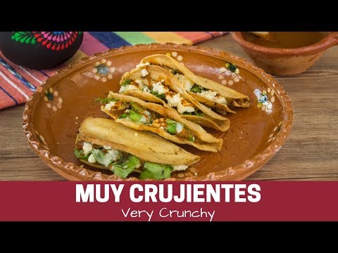 Tacos Dorados Papa y queso - Mexican Fried Tacos