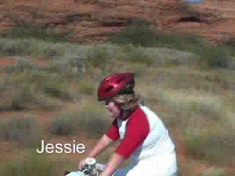 The wife and kids hit the Snow Canyon paved trail.