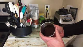 Making Starbucks coffee at home in a percolator with whole beans