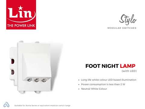 Cool white 2 w led foot lamp 2m