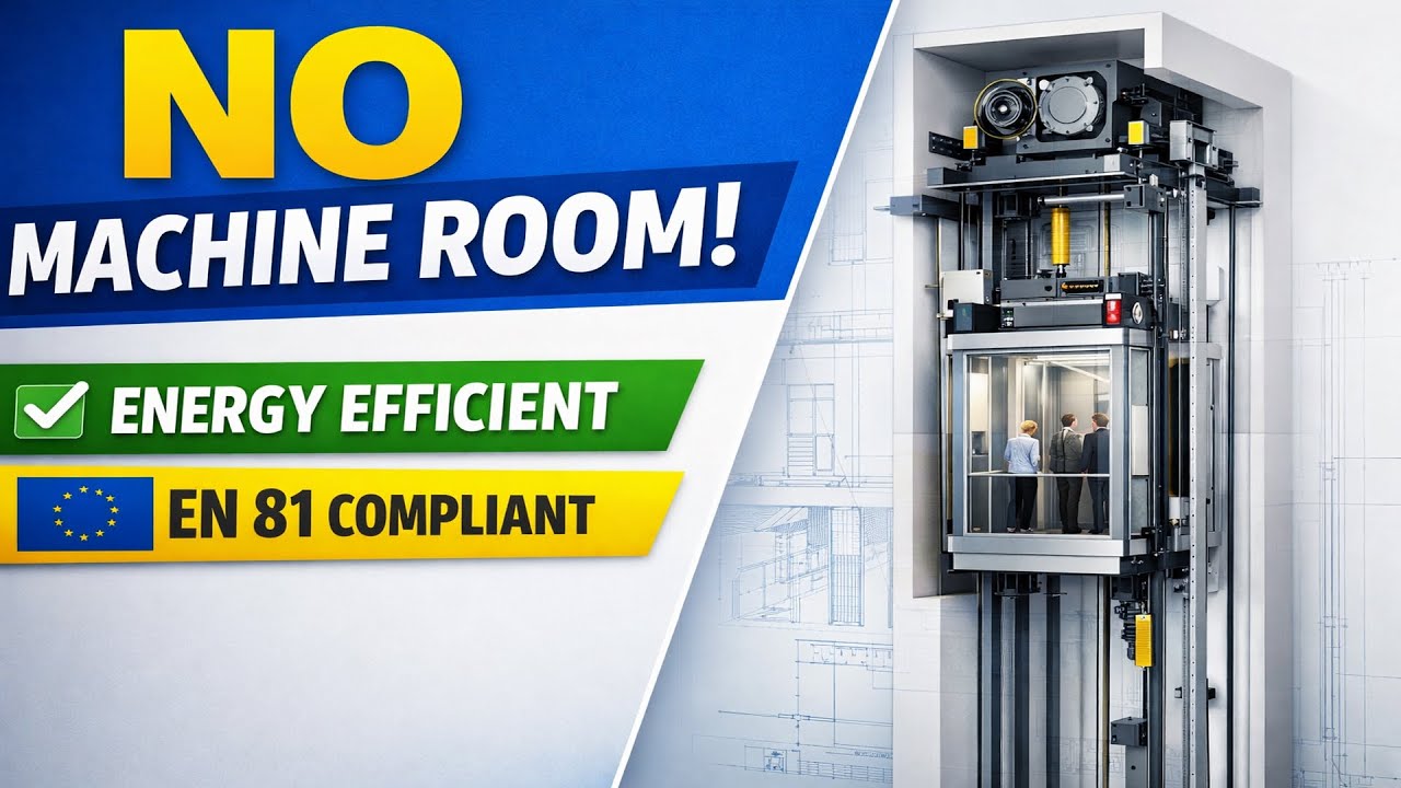 Machine Room-Less (MRL) Elevators | Space-Saving, Energy-Efficient & EN.81-20/50 Compliant