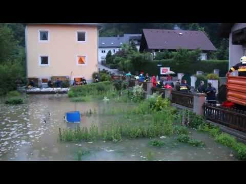 Hochwasser 03.Juni 2013 Achleitnersiedlung Puchenau