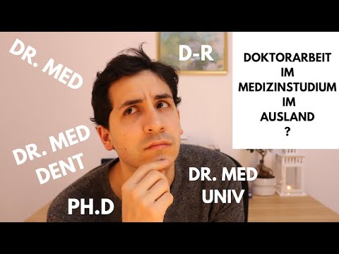Doktorarbeit im Medizinstudium im Ausland