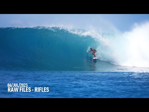 Old Guy Gets the Biggest Wave of the Day - Rifles - Mentawais 6/JUL/2023 RawFiles 4K