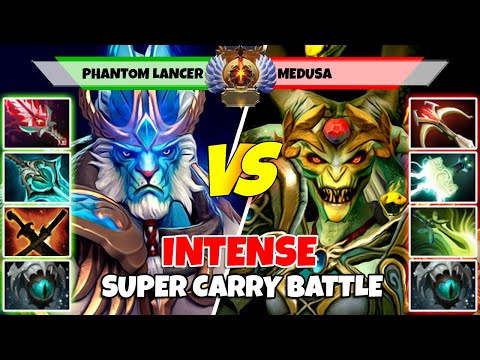 PHANTOM LANCER (Carry) vs MEDUSA (Carry) - Epic Battle Of Immortal Rank Dota 2 Players - Z Dota 2