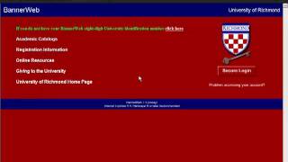 Registration Errors in BannerWeb