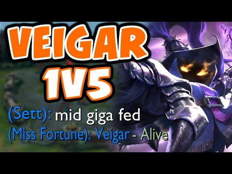 CHALLENGER shows you how to 1V5 on VEIGAR | Challenger Veigar | 10.6 - League of Legends