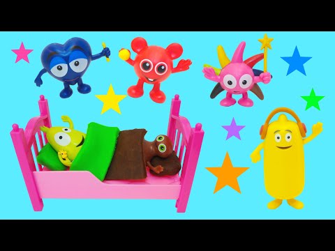 Babblarna ska sova - Lek och lär dig färger - Lek med oss - Godnatt Babblarna