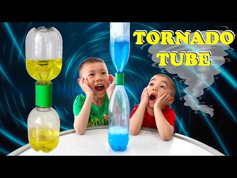 Tornado Tube | Cool Easy Science Experiment for Kids | Lucas & Ryan | LRH & Toys