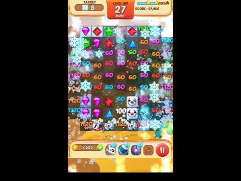 Jewel Match King Level 188 - Walkthrough ( No Booster )