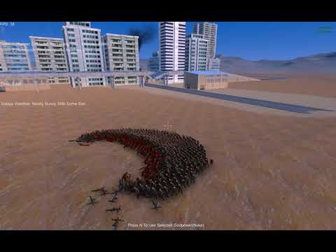 ultimate épic battle simulator : 100 spartans vs 1000 runners zombies