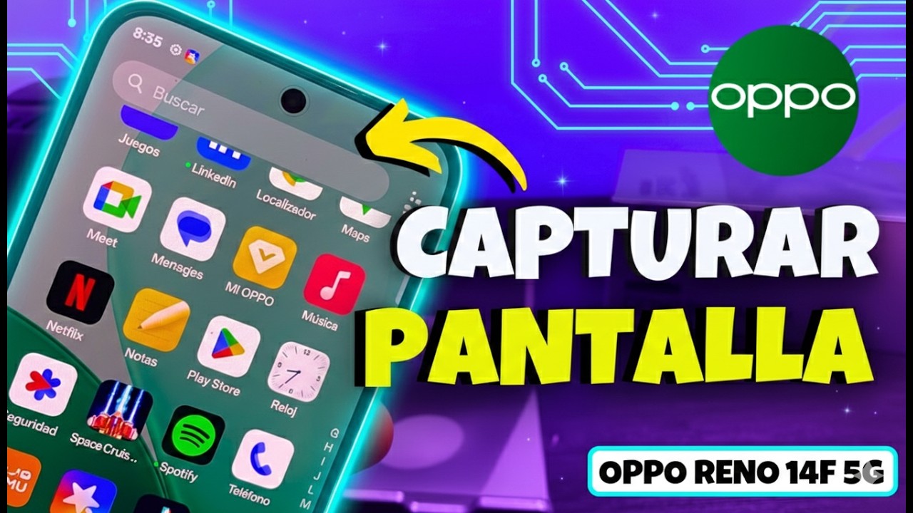 Video de portada sobre cómo hacer captura de pantalla en el OPPO Reno 14F 5G