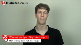 Symptoms of High Blood Sugar