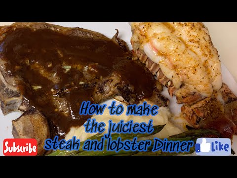 STEAK AND LOBSTER RECIPE ( STEAK AND LOBSTER DINNER)