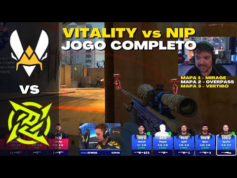 VITALITY vs NIP - JOGO COMPLETO (Todos os Mapas) BLAST Premier Fall Groups 2023