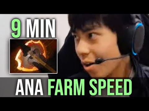 Ana 9 min Battle Fury — Farm Speed on Anti-Mage