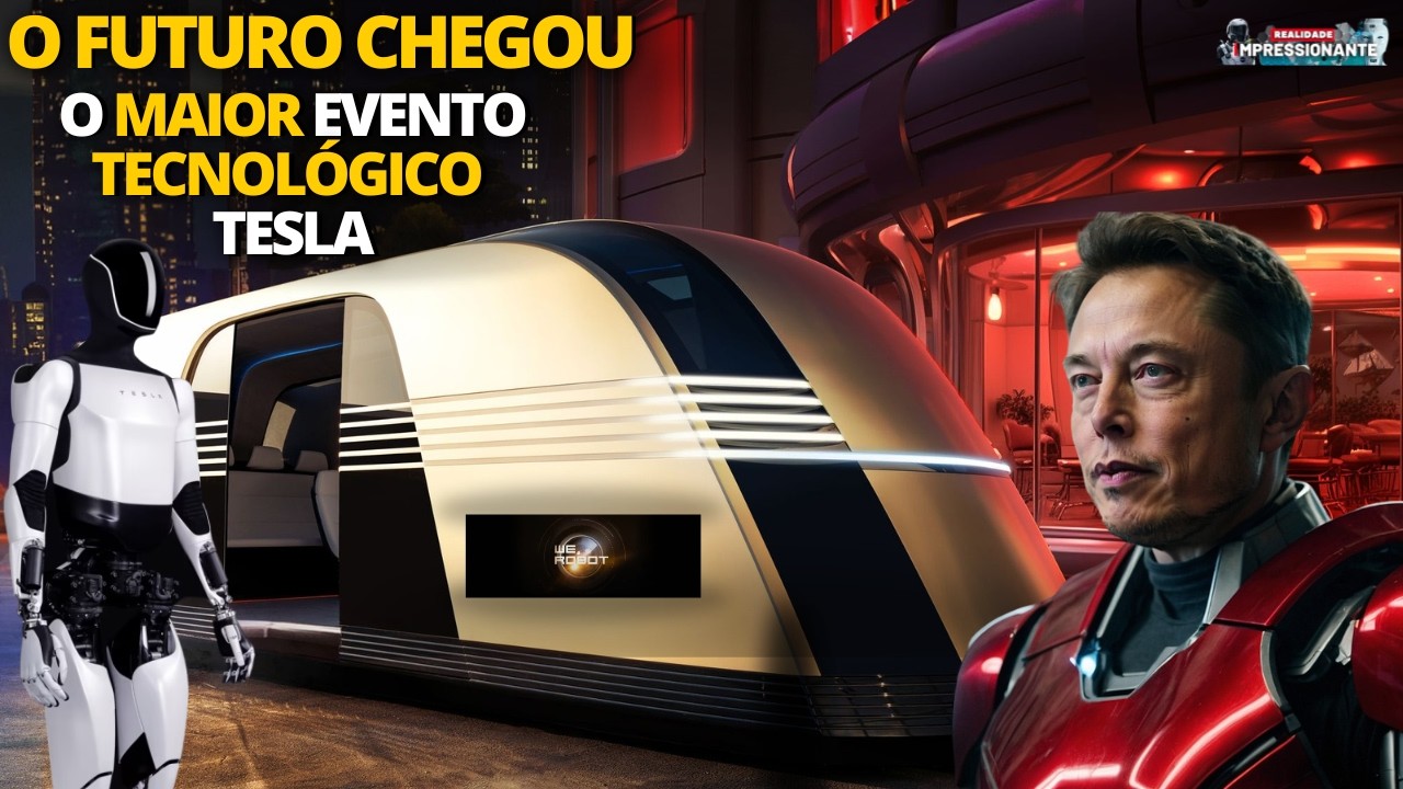 Tesla ' We, Robot' apresenta O FUTURO | Elon Musk choca o mundo com suas novas tecnologias