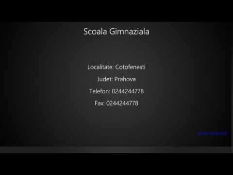 Scoala Gimnaziala Cotofenesti