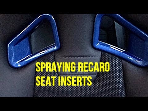 Spraying Recaro Seat Inserts (Corsa VXR)