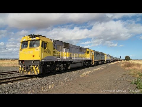 7761V QUBE Grain Train With GML10, 8037 & 8030 - PoathTV Australian Railways