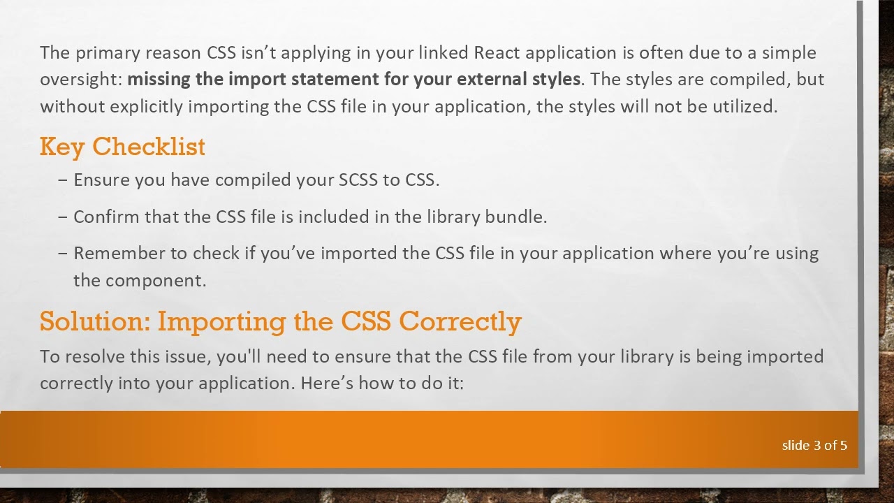 Troubleshooting CSS Integration in Your React Library