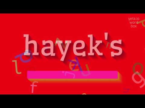 How to say "hayek's"! (High Quality Voices)