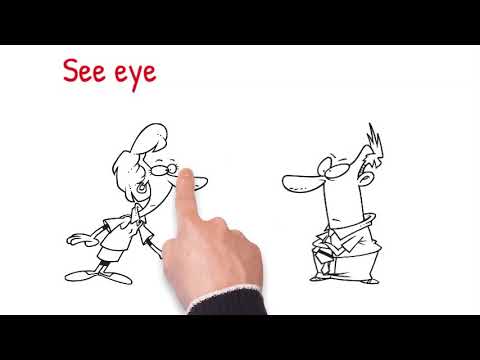 Idioms: See eye to eye