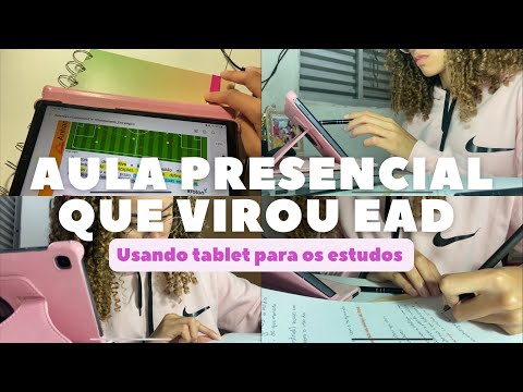 Aula presencial que virou EAD | Slides, livros e usando tablet para os estudos 📚