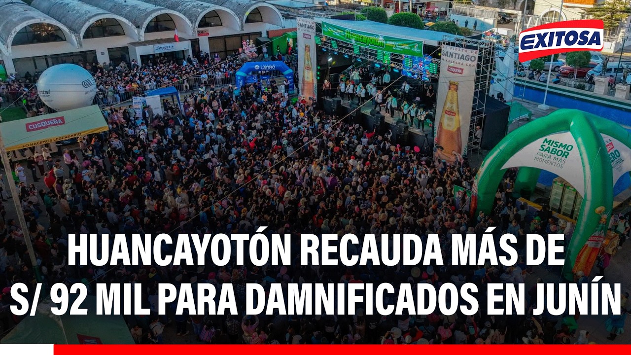 🔴🔵 Huancayotón recauda más de S/ 92 mil para familias afectadas por el sismo en Junín