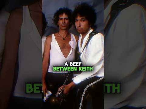 The BEEF BETWEEN Keith Richards and Bob Dylan! #shorts #musichistory #musicshorts
