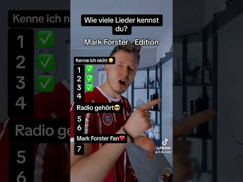 Kennst du alle Lieder von Mark Forster? #deutsch #markforster