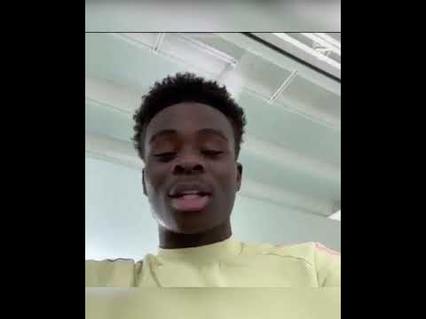 Bukayo Saka’s message to arsenal fans after winning POTM