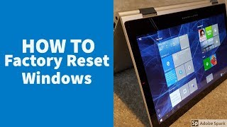 how to factory reset a Windows 10 tablet or laptop for resale