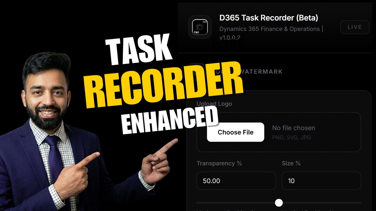 Task Recorder Screenshot Enhanced Extension | Capture Screenshot using Task Recorder in D365 F&O