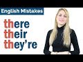 THERE THEIR THEY'RE | Common English Spelling + Pronunciation Mistakes