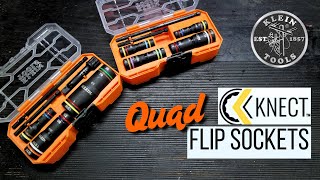 Klein Tools KNECT 653QS Quad-12 Heavy-Duty SAE, 654QS Quad-16 SAE/Metric Impact Flip Sockets Review