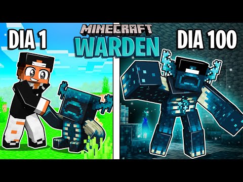 EU PASSEI 100 DIAS COMO UM WARDEN NO MINECRAFT - O FILME