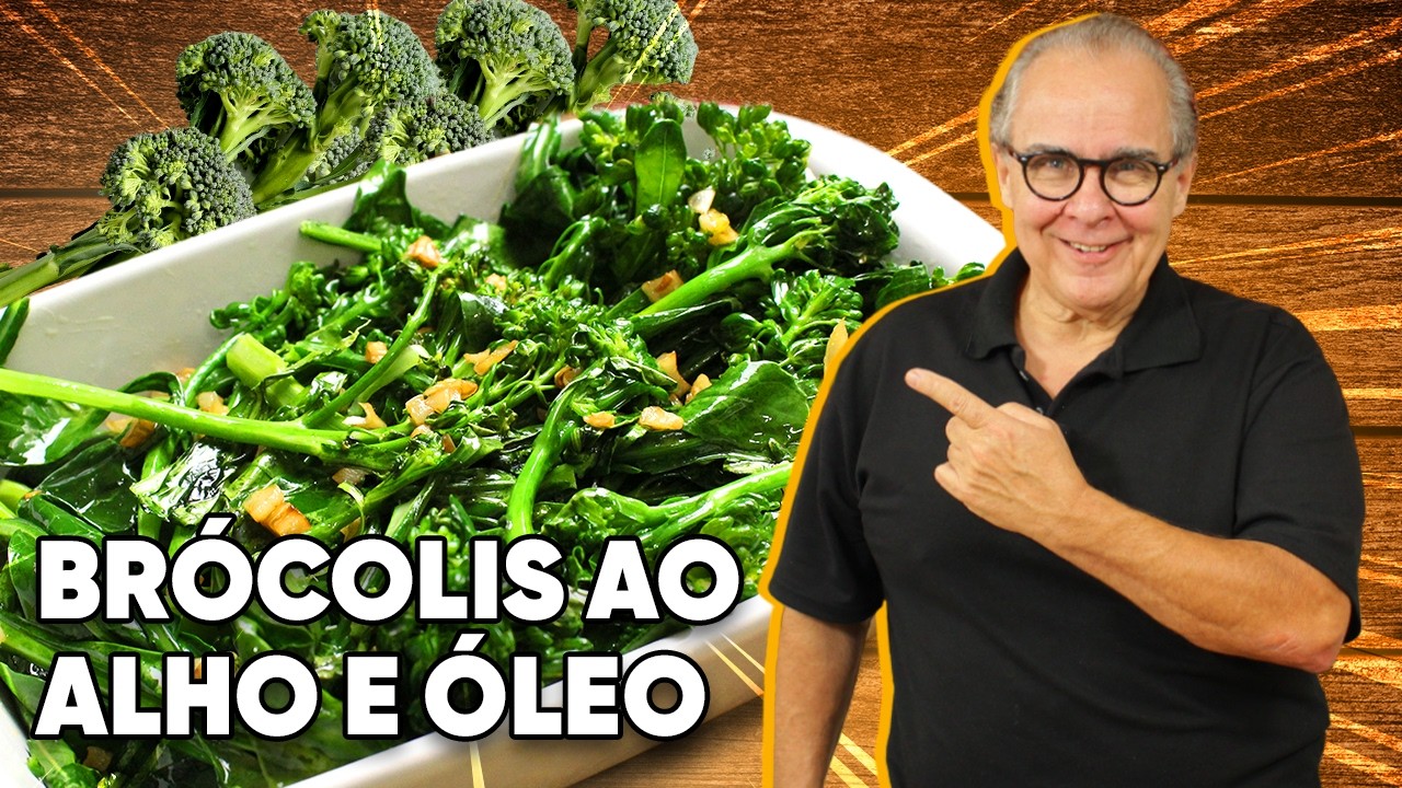 BRÓCOLIS REFOGADO AO ALHO E ÓLEO - FÁCIL E MUITO SABOROSO